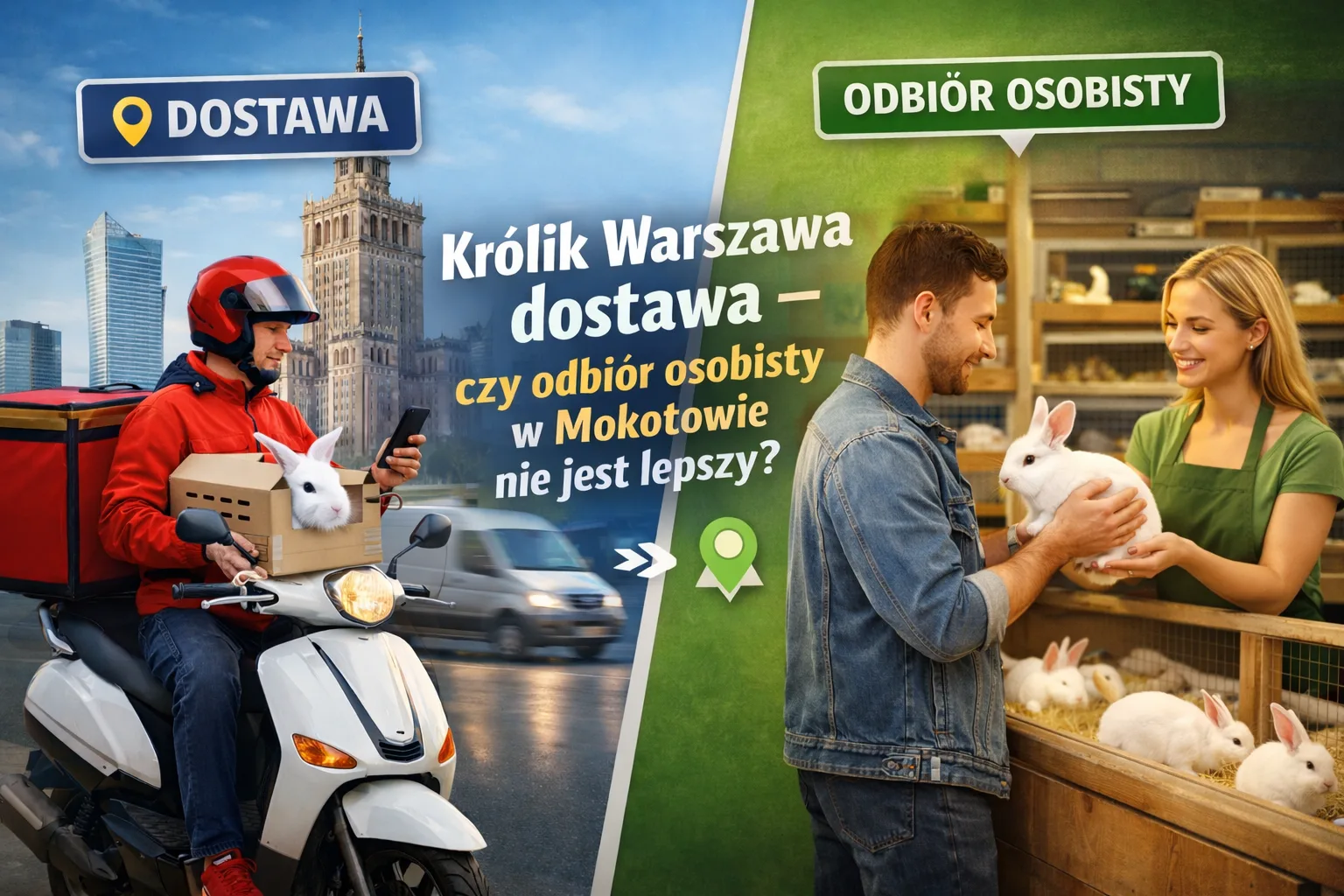 Królik Warszawa dostawa – czy odbiór osobisty w Mokotowie nie jest lepszy?