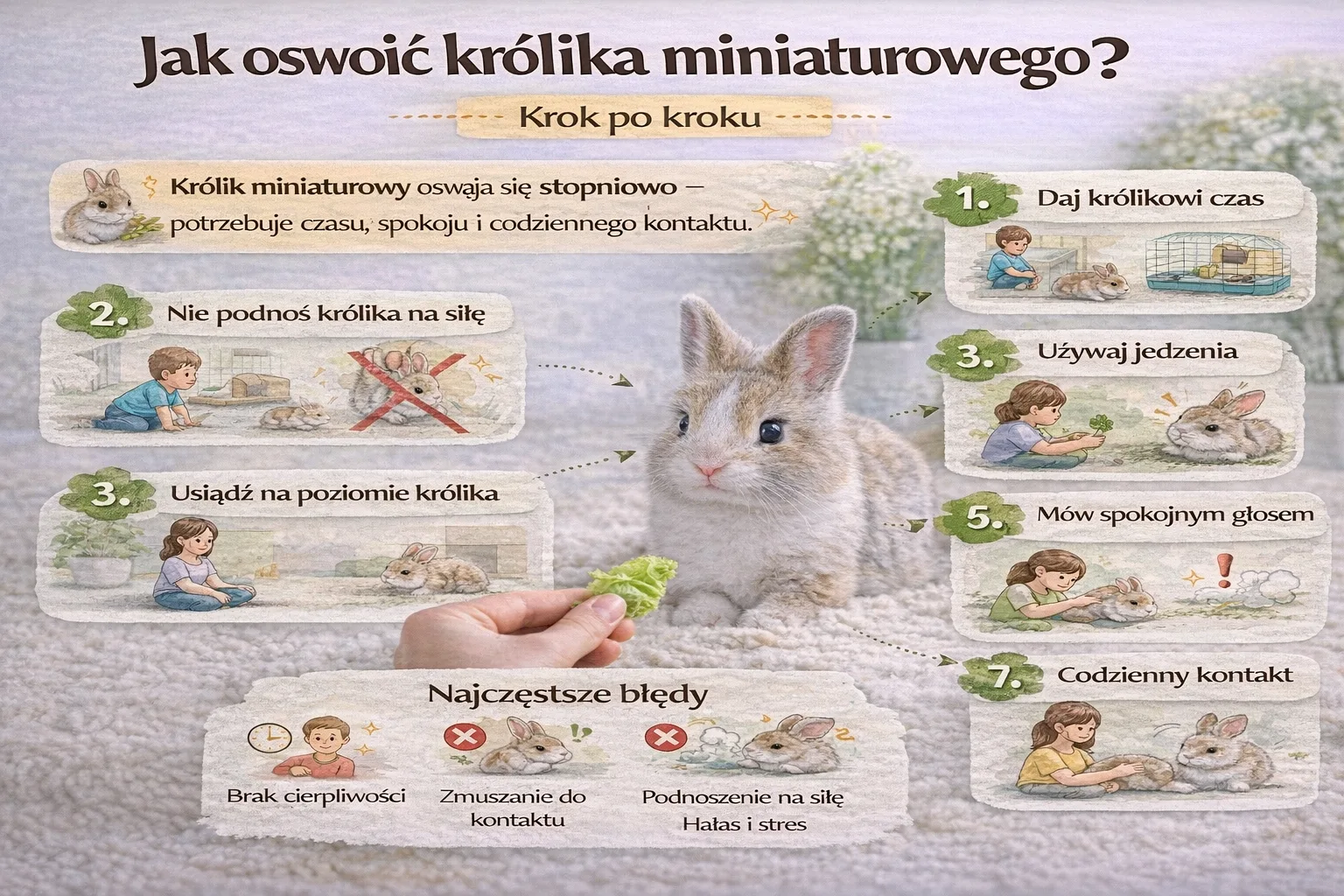 Jak oswoić królika miniaturowego? Krok po kroku