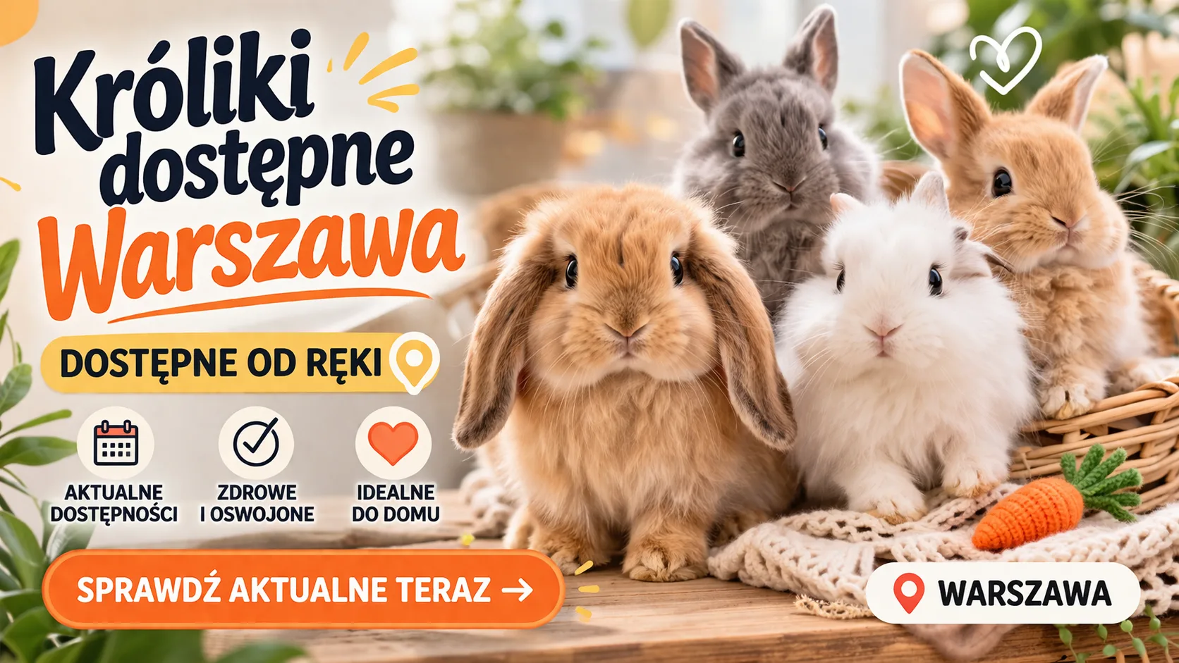 Króliki dostępne Warszawa – dostępne od ręki, sprawdź aktualne teraz