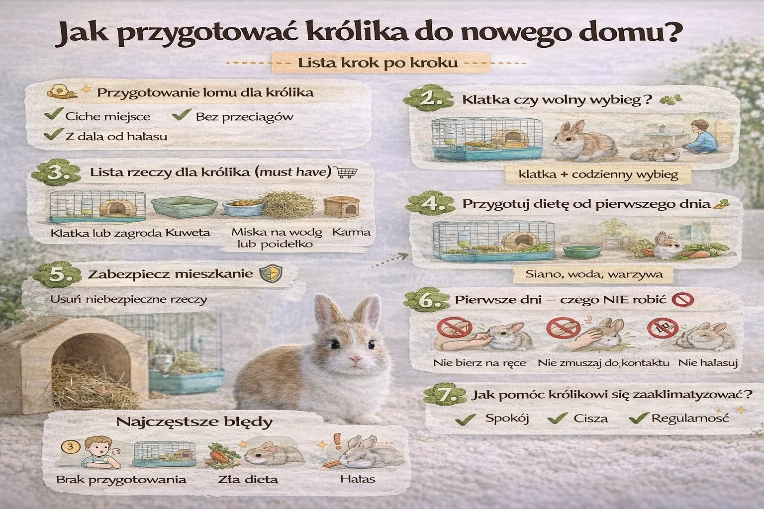 Jak przygotować królika do nowego domu? Lista krok po kroku