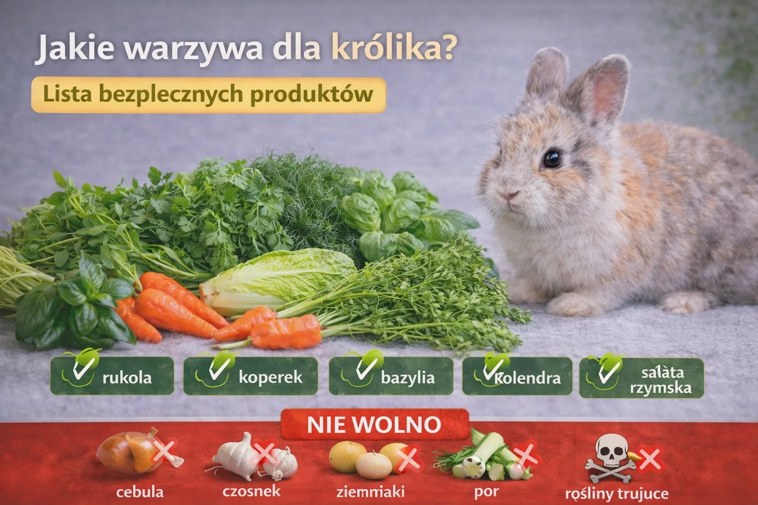 Jakie warzywa dla królika? Lista bezpiecznych produktów